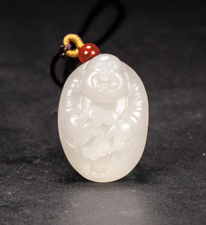 玉雕作品《弥勒》