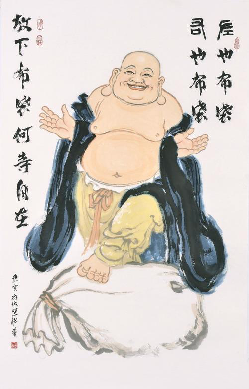 弥勒佛为什么总是笑呵呵，一副矮身大肚的形象？
